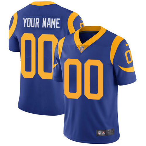 Rams Customized Royal Blue Vapor Untouchable Limited Stitched Jersey - Zenithce