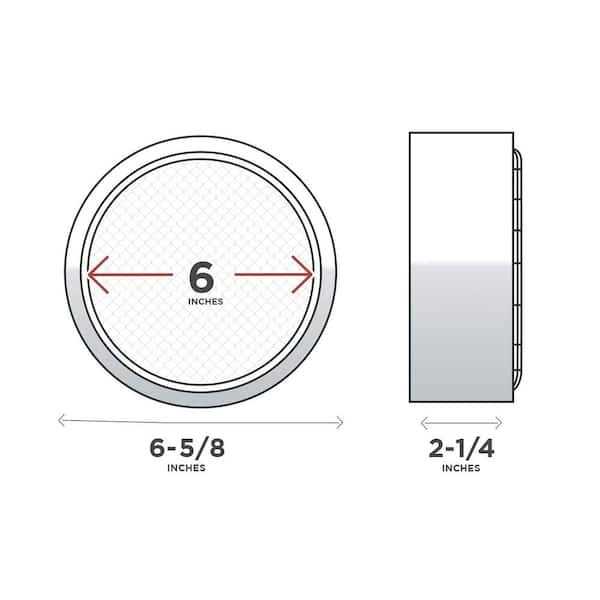 The Plumber’s Choice 6 in. Pvc Flexible Pipe Cap with Stainless Steel Clamps - Zenithce
