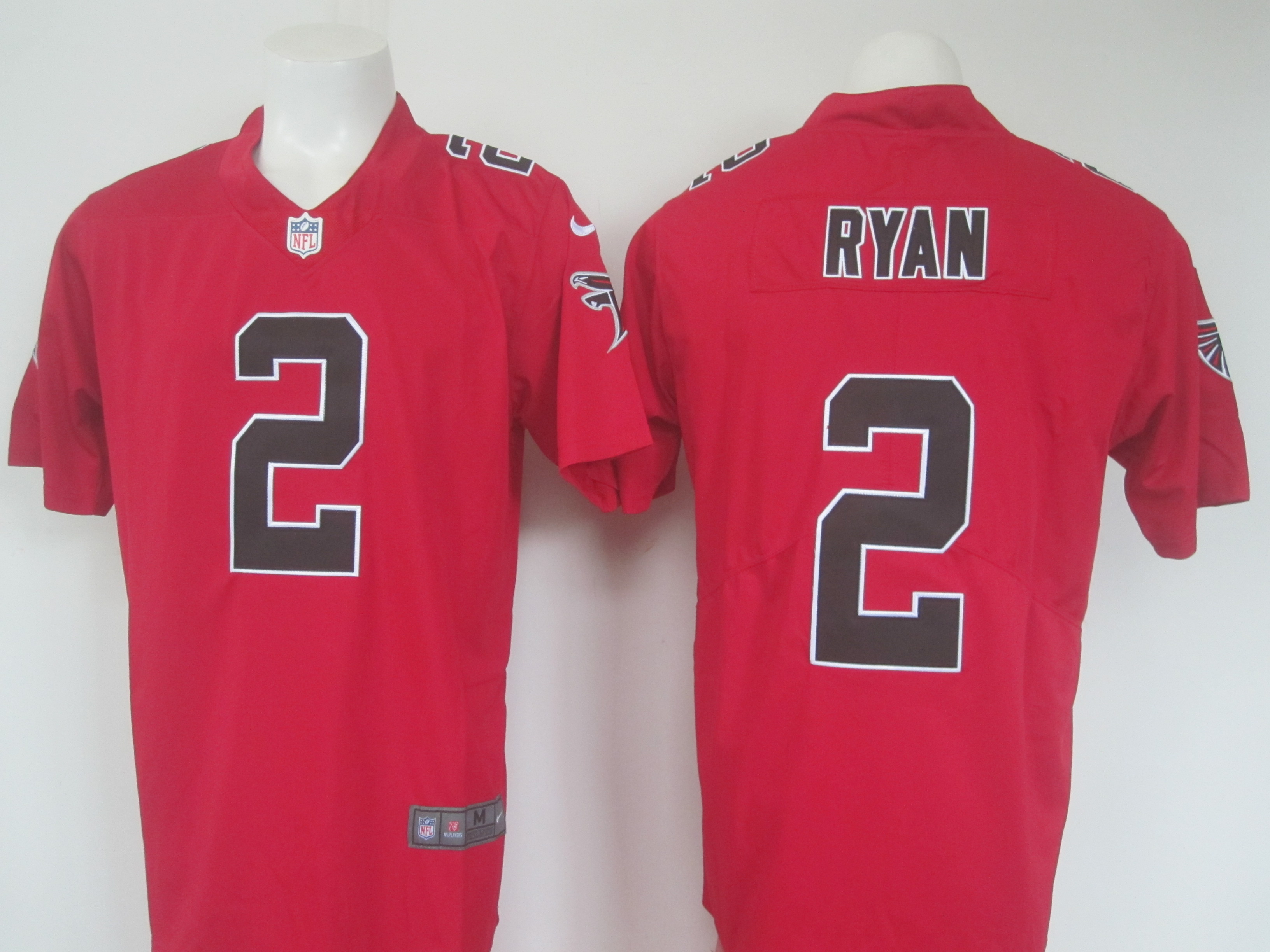 Atlanta Falcons #2 Matt Ryan Red Limited Rush Stitched Nike Jersey - Zenithce