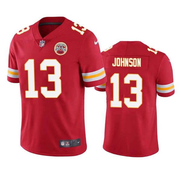 Kansas City Chiefs #13 Nazeeh Johnson Red Vapor Untouchable Limited Stitched Football Jersey - Zenithce