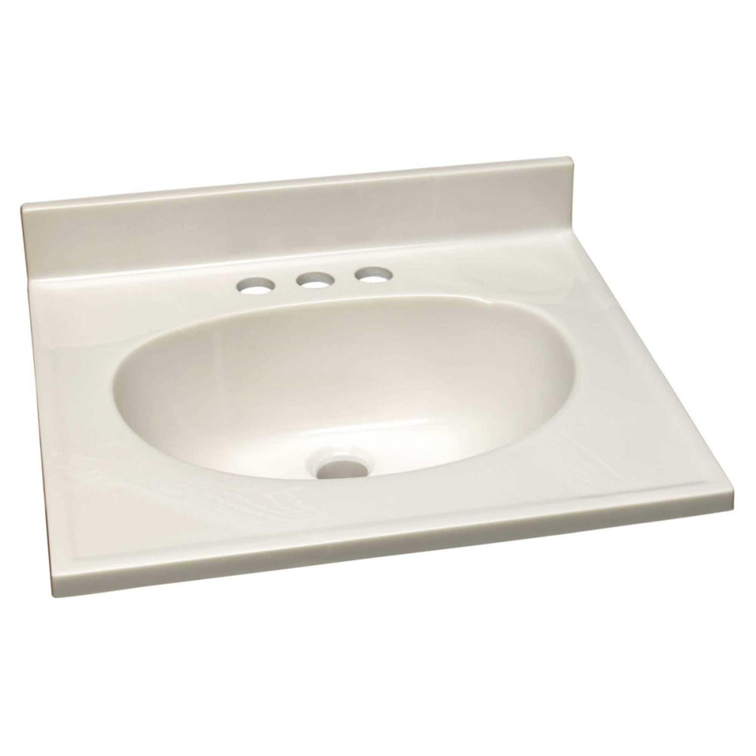 Design House 586206 Cultured Marble Vanity Top 37×19 - Zenithce