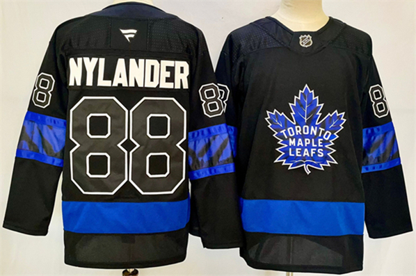 Toronto Maple Leafs #88 William Nylander Black 2024-25 Stitched Jersey - Zenithce