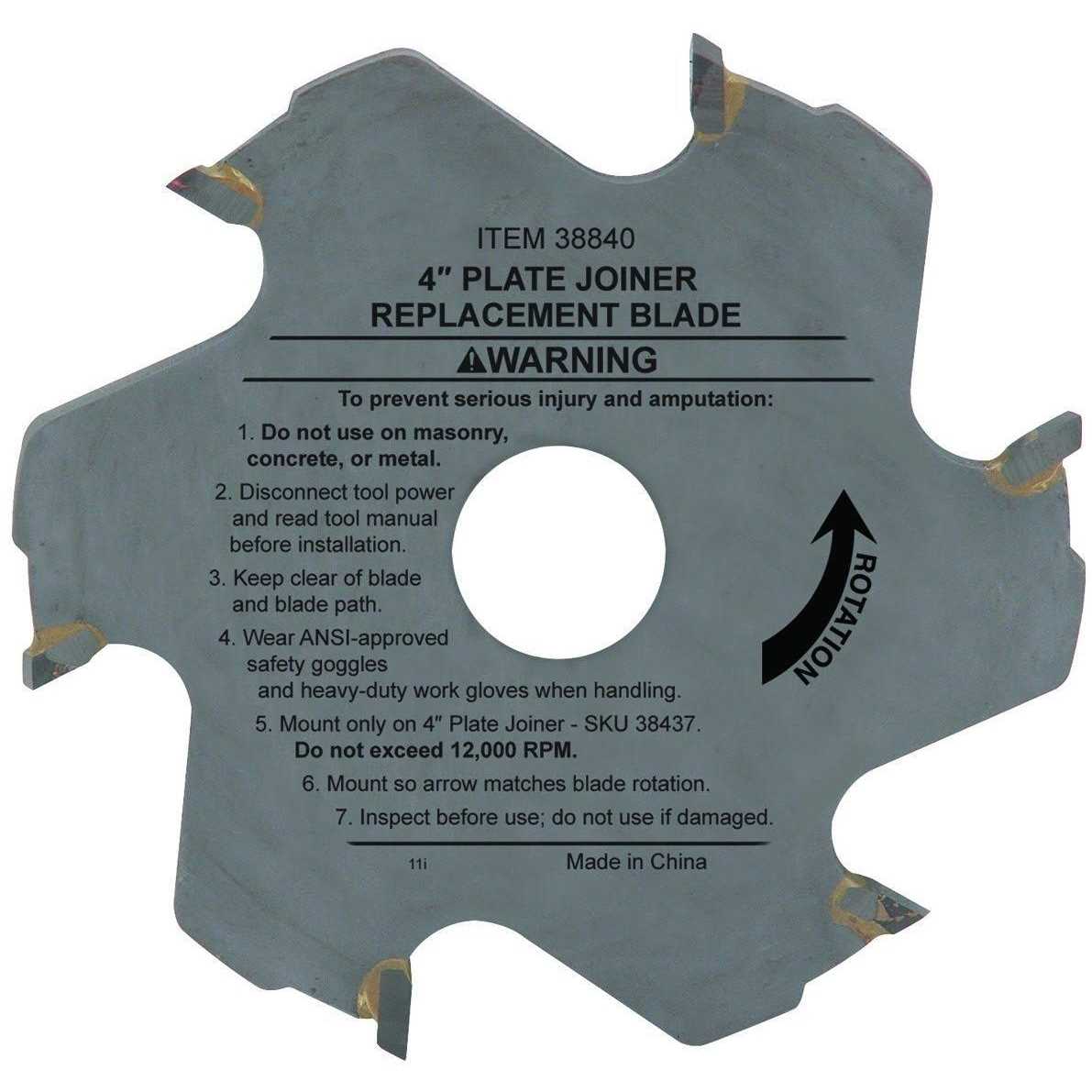 Warrior 4 in. 24T Mini Table Circular Saw Blade - Zenithce