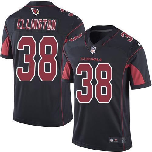 Cardinals #38 Andre Ellington Black Stitched Limited Rush Nike Jersey - Zenithce