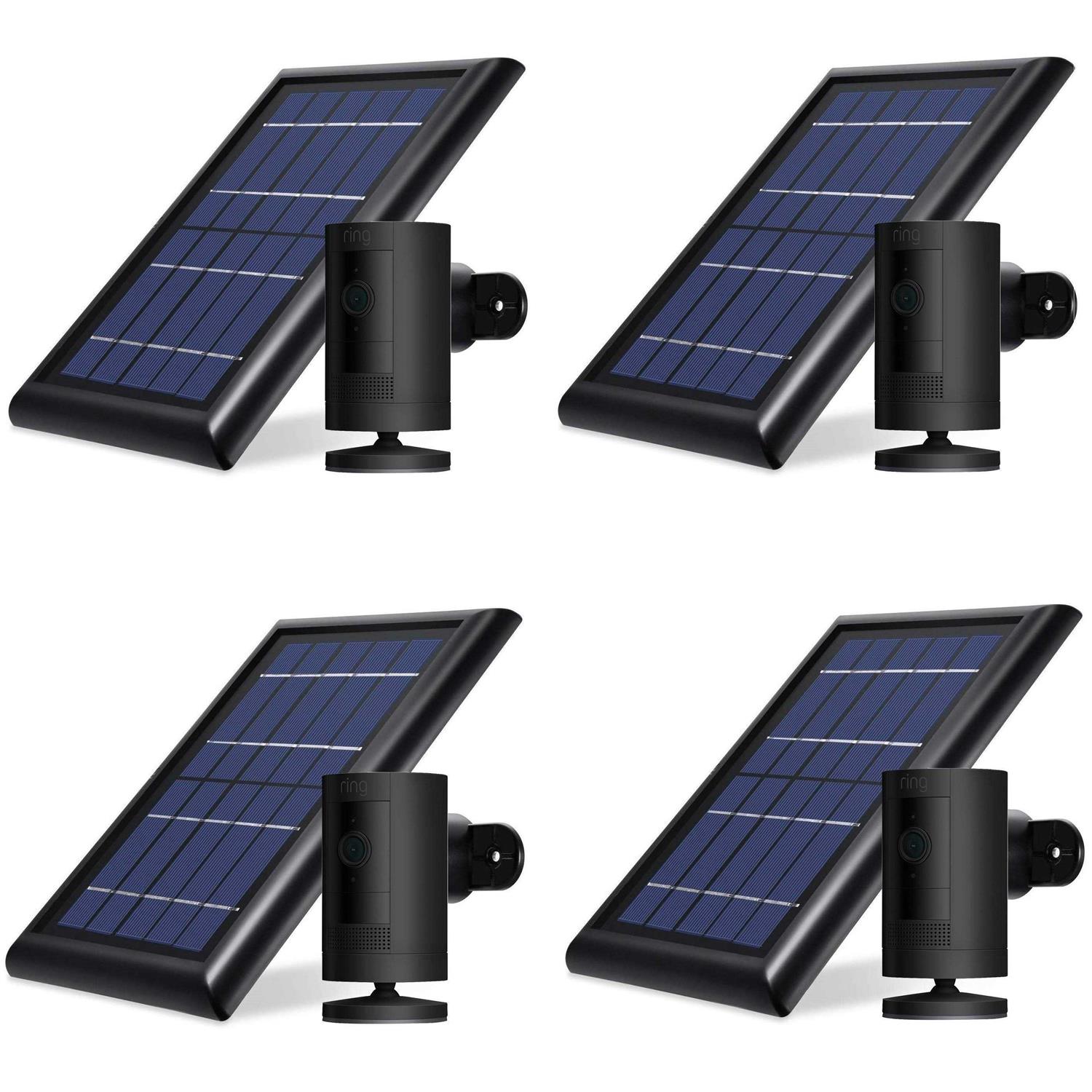 Ring Stick Up Cam Battery + Solar Panel Bundle - Zenithce
