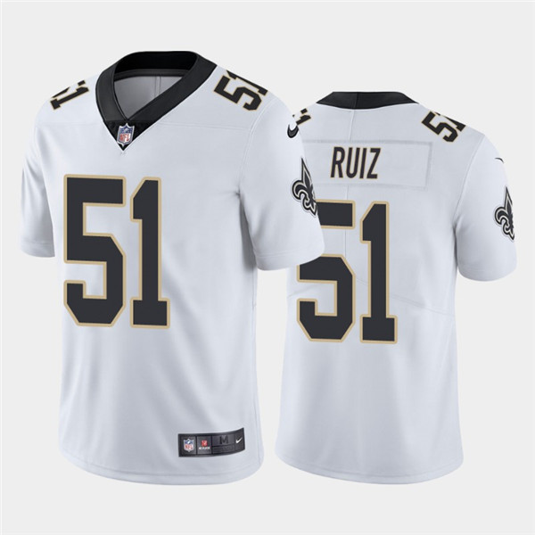 New Orleans Saints #51 Cesar Ruiz 2020 White Limited Stitched Jersey - Zenithce