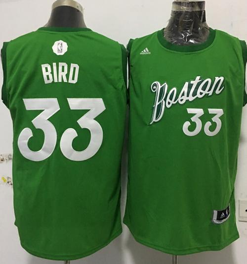 Boston Celtics #33 Larry Bird adidas Green 2016 Christmas Day Stitched Swingman Jersey - Zenithce