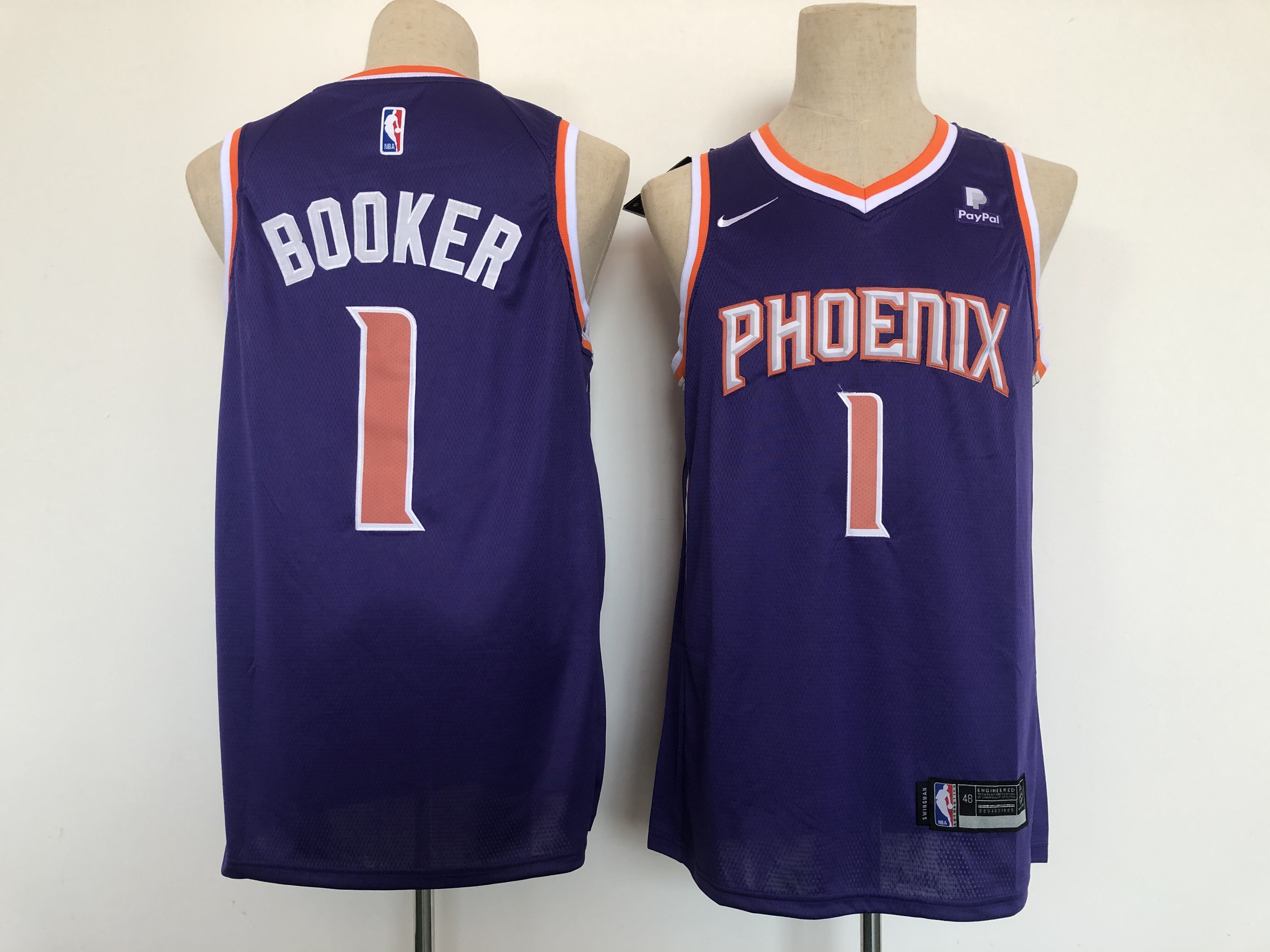 Phoenix Suns 1 Booker Purple Game 2021 Jersey - Zenithce