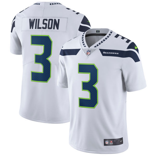 Seattle Seahawks #3 Russell Wilson Nike White Vapor Untouchable Limited Stitched Jersey - Zenithce