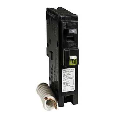 Square D HOM115PDFC Homeline Single-Pole Dual Function Circuit Breaker - Zenithce