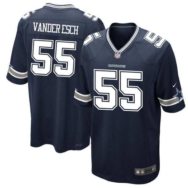 Dallas Cowboys #55 Leighton Vander Esch Navy 2018 Draft First Round Pick Game Jersey - Zenithce