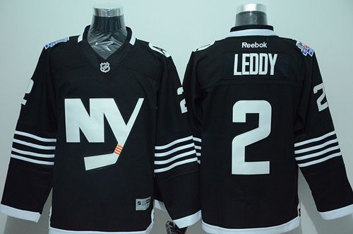 Islanders #2 Nick Leddy Black Alternate Stitched Jersey - Zenithce