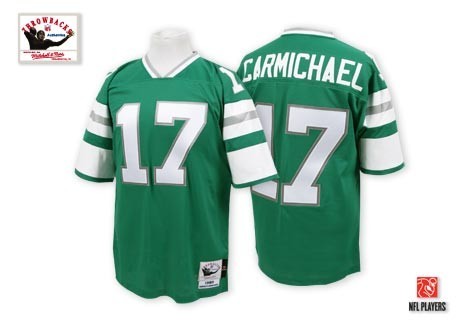 Mitchell And Ness Eagles #17 Harold Carmichael Green Stitched Throwback Jersey - Zenithce