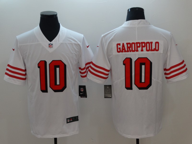 San Francisco 49ers #10 Jimmy Garoppolo Nike White Color Rush Vapor Untouchable Limited Stitched Jersey - Zenithce