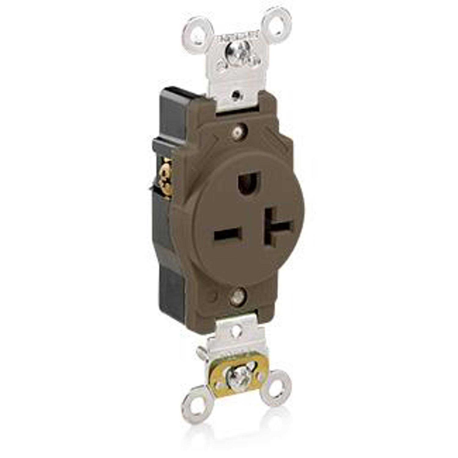 Leviton 5461 Industrial Single Receptacle, 20A, 250v - Zenithce