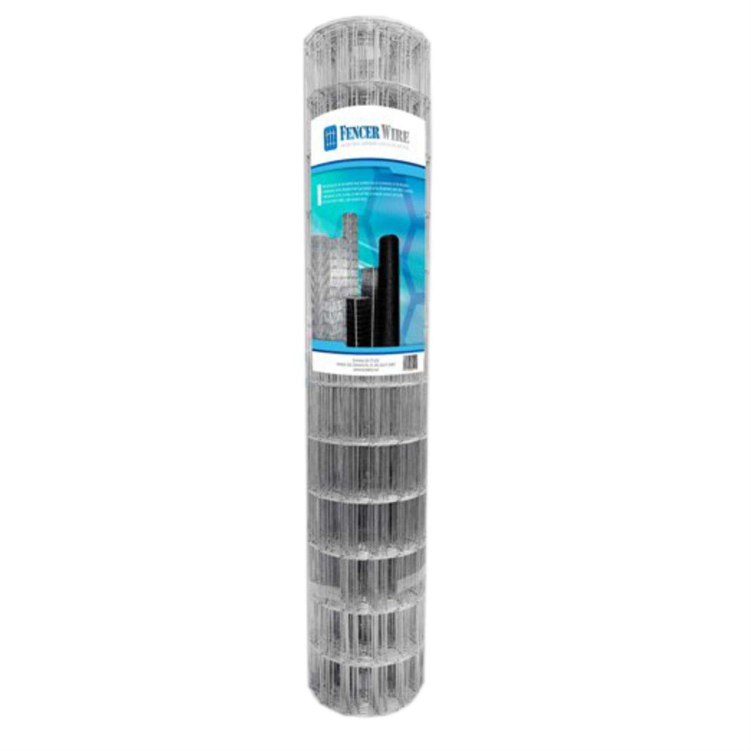 Fencer Wire 2 x 100 ft. 14 Gauge Welded Wire Fence 2 x 4 in. Mesh - Zenithce