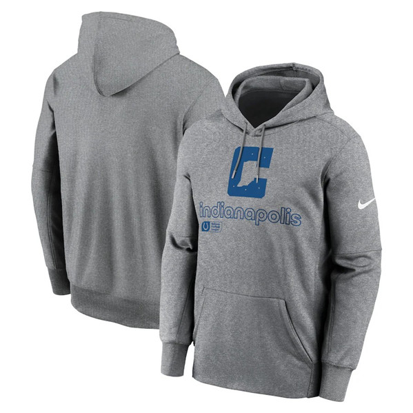 Indianapolis Colts Gray Performance Pullover Hoodie - Zenithce