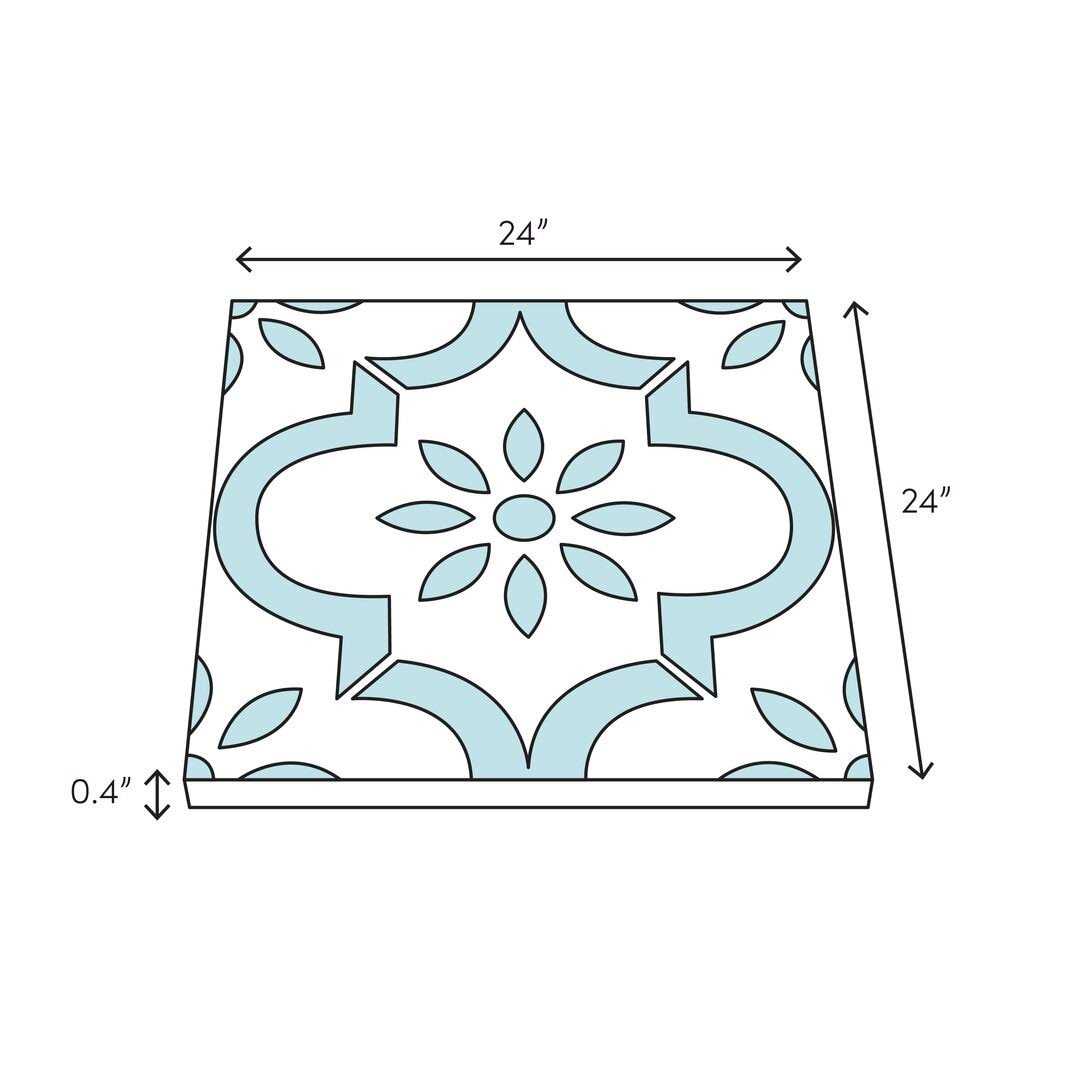 EMSER TILE Trav Fontane Tumbled Ivory Classic 3.94 in. x 3.94 in. Travertine Wall Tile - Zenithce