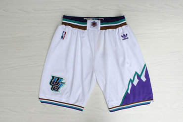 Utah Jazz White Throwback short - Zenithce