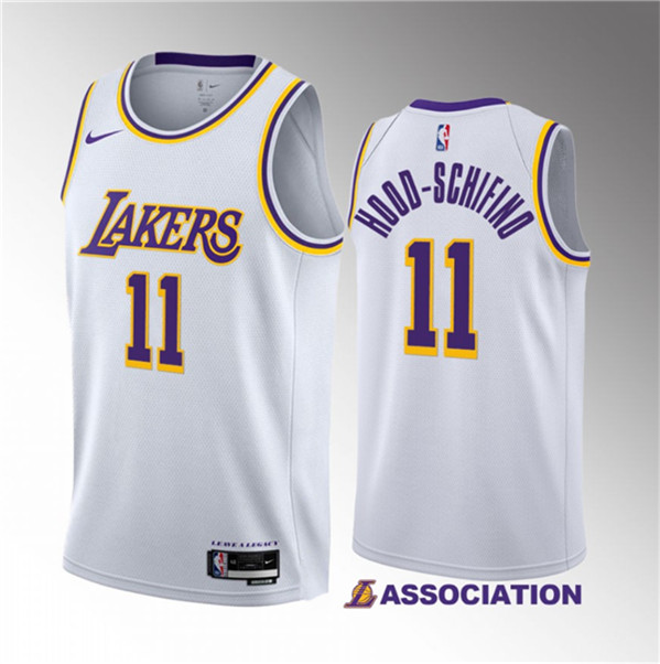 Los Angeles Lakers #11 Jalen Hood-Schifino White 2023 Draft Association Edition Stitched Jersey - Zenithce