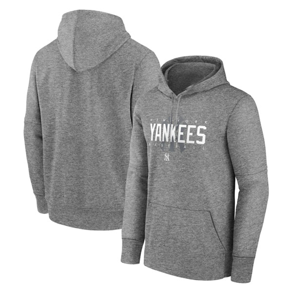 New York Yankees Gray Pregame Performance Pullover Hoodie - Zenithce