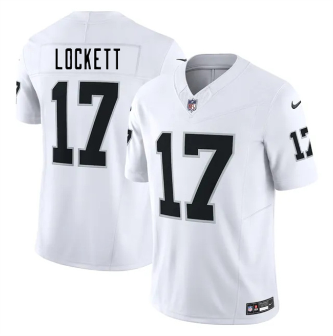 Las Vegas Raiders #17 Tyler Lockett White 2025 F.U.S.E. Vapor Untouchable Limited Stitched Jersey - Zenithce