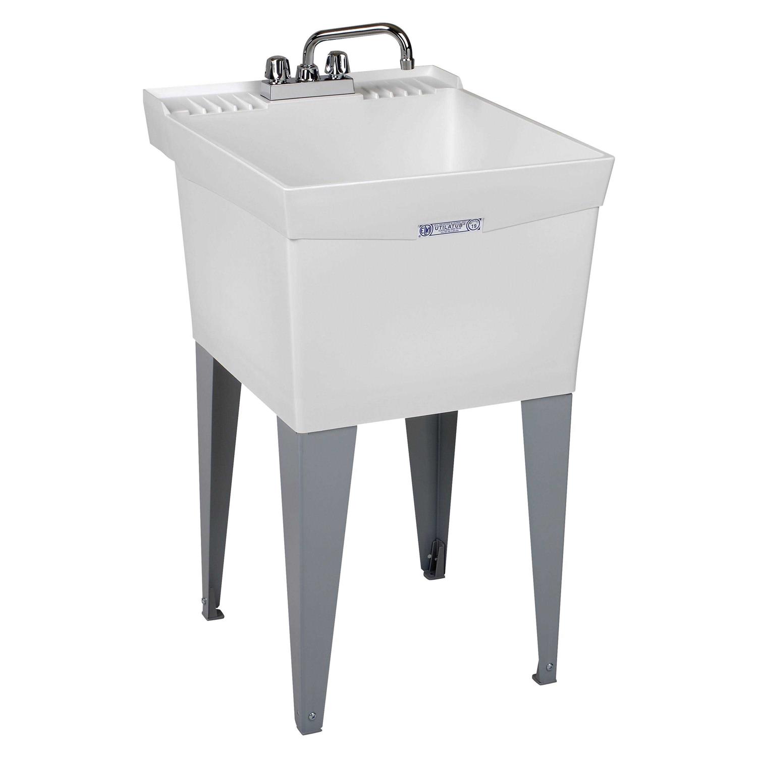 Mustee 18W Laundry Tub Wall Mount - Zenithce