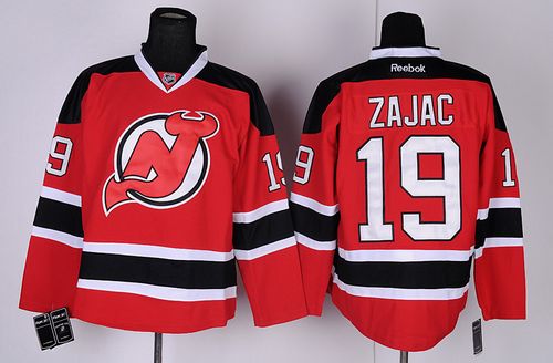 Devils #19 Travis Zajac Red Stitched Jersey - Zenithce