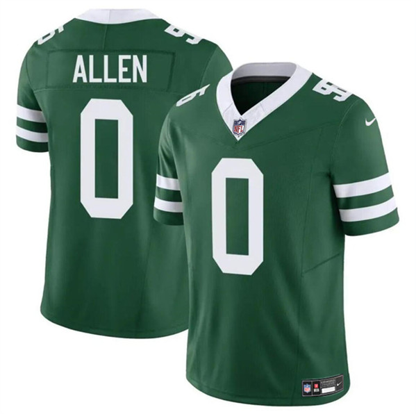 New York Jets #0 Braelon Allen Green 2023 F.U.S.E. Throwback Limited Stitched Jersey - Zenithce