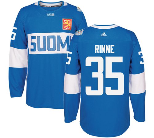 Team Finland #35 Pekka Rinne Blue 2016 World Cup Stitched Jersey - Zenithce