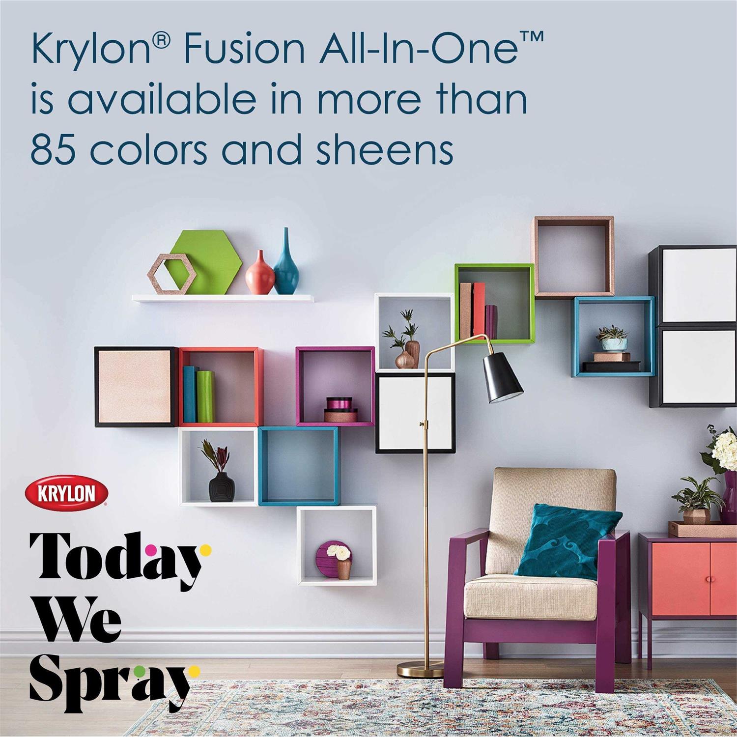Krylon Fusion All-In-One Spray Paint & Primer Red Pepper K02720007 - Zenithce