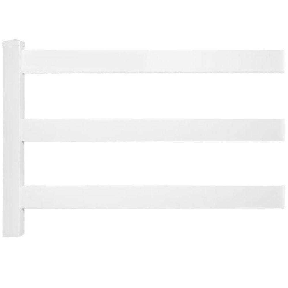 Weatherables 3.5 ft. H x White Vinyl Railing Kit - Zenithce