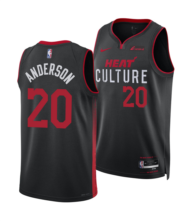 Miami Heat #20 Kyle Anderson Black 2025 City Edition Stitched Jersey - Zenithce