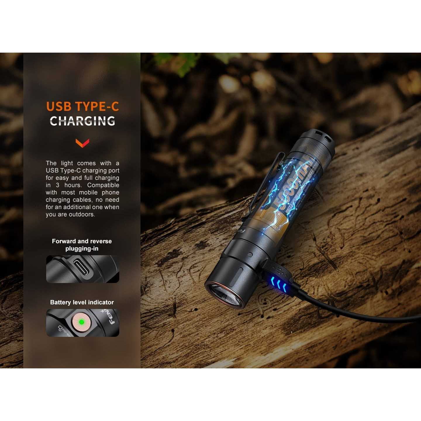 Fenix E35R Rechargeable Flashlight - Zenithce