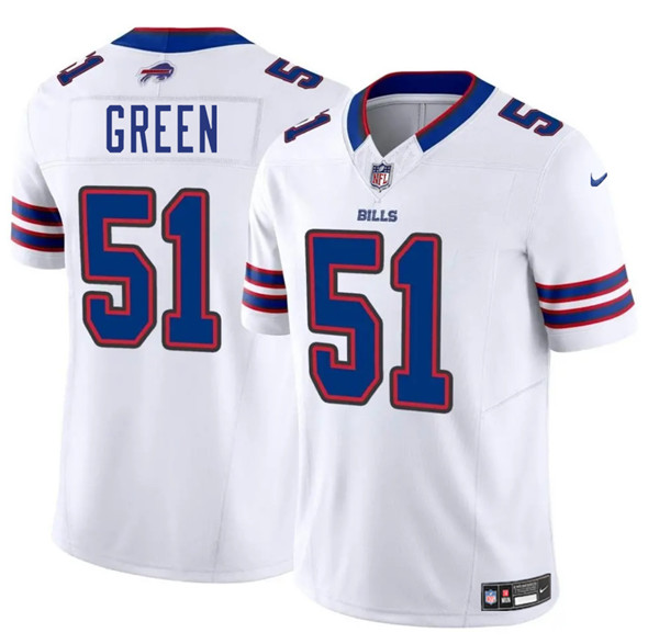 Buffalo Bills #51 Kendrick Green White 2025 F.U.S.E. Vapor Untouchable Limited Stitched Jersey - Zenithce