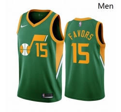 Utah Jazz 15 Derrick Favors Green Swingman 2020 21 Earned Edition Jersey - Zenithce