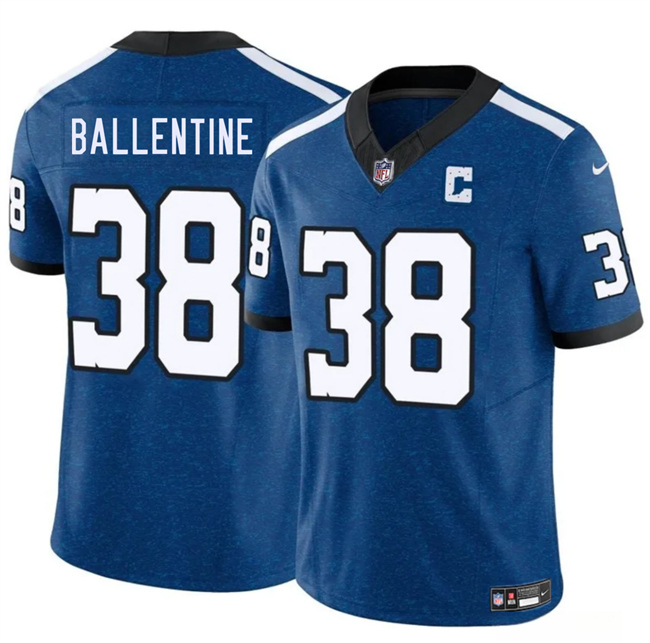 Indianapolis Colts #38 Corey Ballentine Blue 2025 F.U.S.E. Throwback Vapor Limited Stitched Jersey - Zenithce