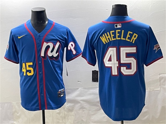 National League #45 Zack Wheeler Blue 2025 All-Star Edition Limited Stitched Jersey - Zenithce