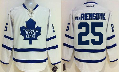 Maple Leafs #25 James Van Riemsdyk White Stitched Jersey - Zenithce