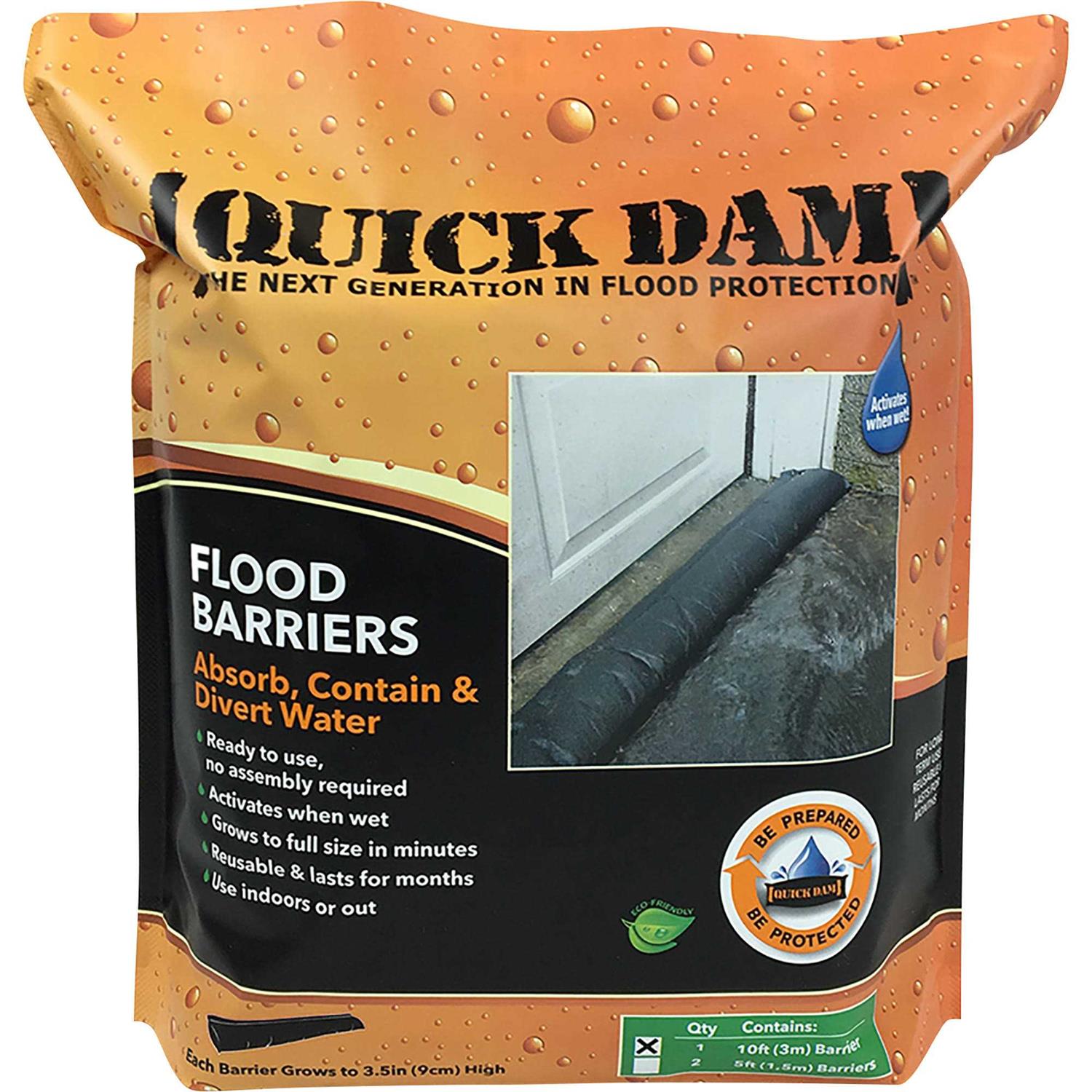 Quick Dam Flood Barrier 10ft QD610-1ES - Zenithce