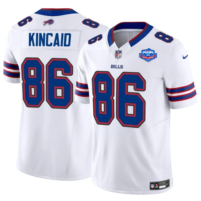 Buffalo Bills #86 Dalton Kincaid White 2025 F.U.S.E. With Farewell Patch Vapor Untouchable Limited Stitched Jersey - Zenithce