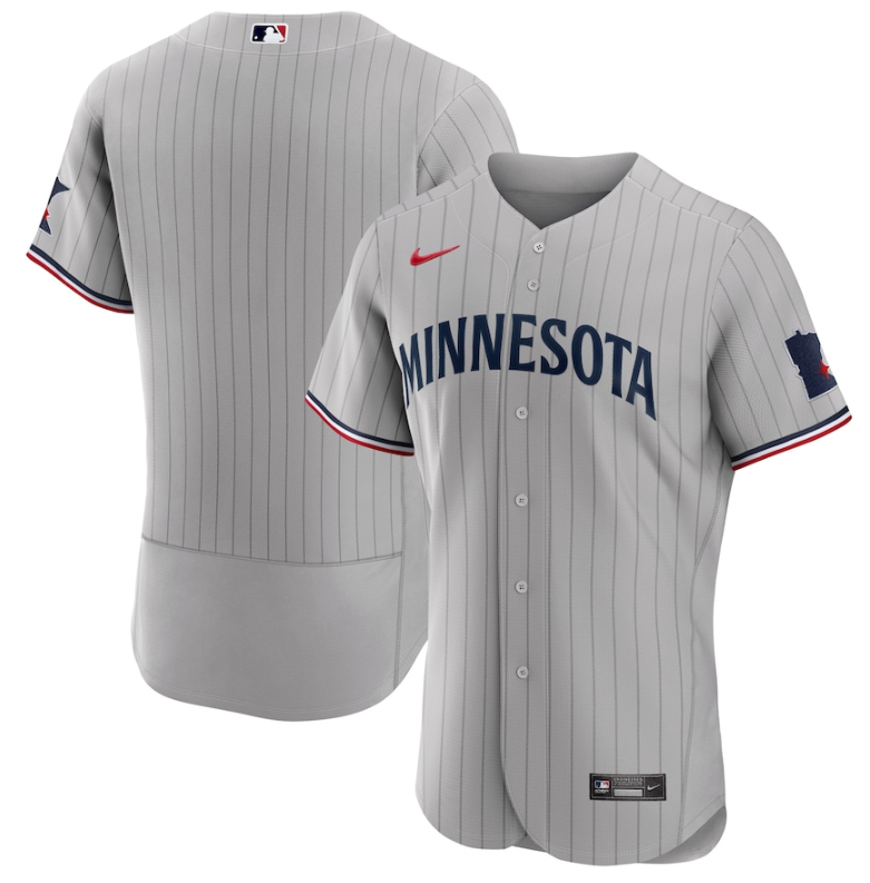 Minnesota Twins Blank Grey 2023 Home Team Flex Base Stitched Jersey - Zenithce
