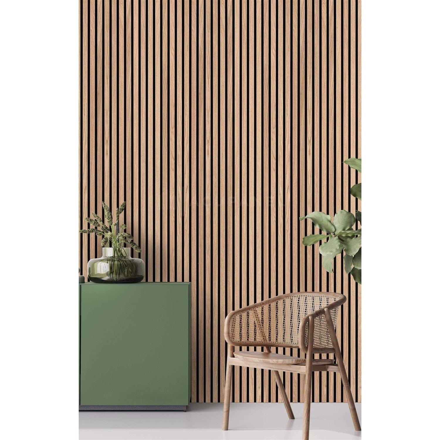 The Wood Veneer Hub Acoustic Slat Wood Wall Panels - Zenithce