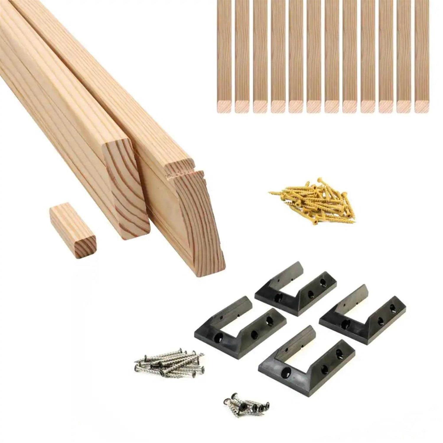 ProWood 6 ft Southern Yellow Pine Rail Kit with B2E Balusters - Zenithce