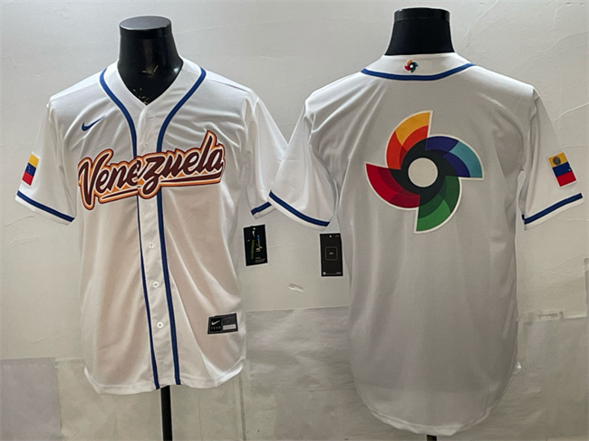 Venezuela White 2026 World Classic Big Logo Home Stadium Stitched Jersey - Zenithce