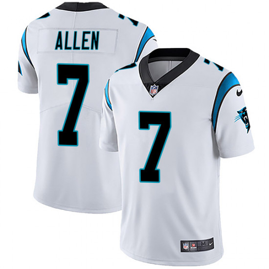 Carolina Panthers #7 Kyle Allen White Vapor Untouchable Limited Stitched Jersey - Zenithce