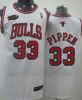 Chicago Bulls #33 Scottie Pippen White Swingman Jersey - Zenithce