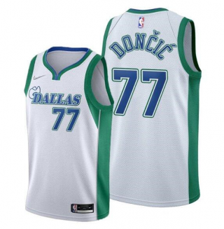 Dallas Mavericks #77 Luka Doncic 2021-22 White City Edition Stitched Jersey - Zenithce