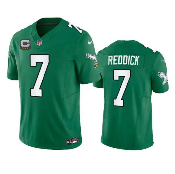 Philadelphia Eagles #7 Haason Reddick Green 2023 F.U.S.E. With C Patch Vapor Untouchable Stitched Jersey - Zenithce