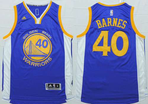 Golden State Warriors #40 Harrison Barnes Revolution 30 Swingman 2014 New Blue Jersey - Zenithce